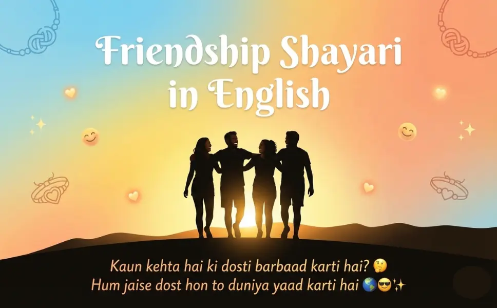 Funny Friendship Shayari in English